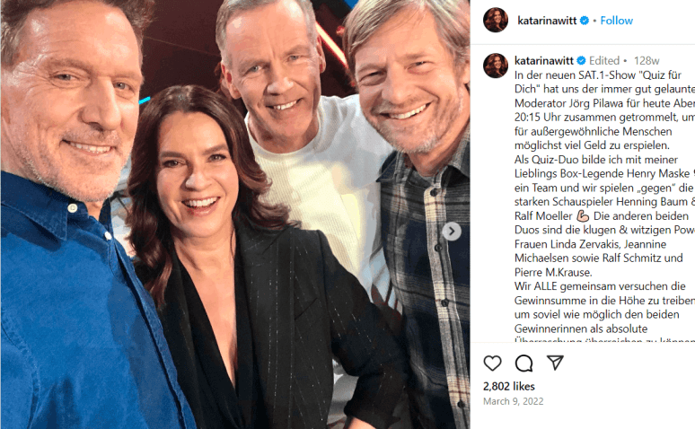 Katarina Witt Partner, Vermögen, Alter, Größe